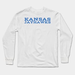 Kansas University (Blue) Long Sleeve T-Shirt